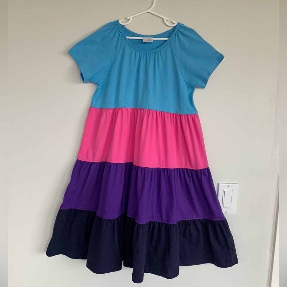 Hannah Andersson Girl’s Short Sleeve Knit Twirl Dress - US Size 8